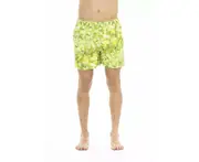 Just Cavalli Green Polyester Men's Swimwear Shorts