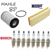 Tune Up KIT Air Engine Oil Filters Plugs for Mercedes-Benz GL450 2007-2012