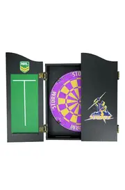 Melbourne Storm NRL Dartboard + Cabinet