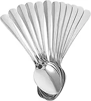 CHILDWEET 12pcs Stainless Steel Spoon Dinner Spoons for Kitchen for Family Dining Versatile Design for Serving Various Foods Household Cutlery