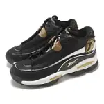 REEBOK 籃球鞋 THE ANSWER DMX 男鞋 黑 金 IVERSON AI 艾佛森 漆皮 緩衝 運動鞋 GW6372