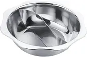 BEBEMOKO Portable Hot Pot Cooker Induction Cooktop Stainless Steel Electric Stew Pot Hotpot Cookware