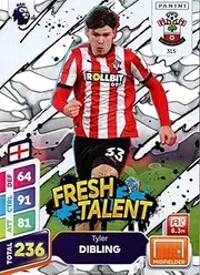 Panini Premier League Plus 2024 2025 Tyler Dibling Fresh Talent Trading Card