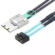 PCIE MINI SAS HD SFF-8088 8X 68P I/O male To 8X SFF-8643 36P male Adapter cable