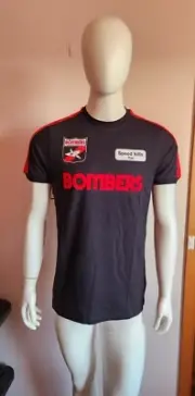 Essendon Bombers AFL AFESN0255 Mens Retro Throwback Short Sleeve Printed T Shirt
