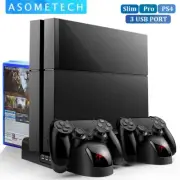 Charger Stand with Cooling Fan/Dual Controller Charging Dock for PS4/PS4 Pro