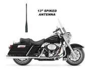 VMS 13" GUNMETAL SPIKED ANTENNA FOR HARLEY DAVIDSON ROAD KING