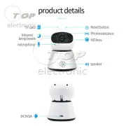 HD 1080P PTZ Wireless Mini IP Camera Move Detection Infrared Night VIEW Home