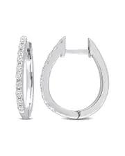 14K 1.02 ct. tw. Diamond Hoops NoSize NoColor
