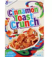 910380 1 x 340g BOX CINNAMON TOAST CRUNCH WHEAT AND RICE CEREAL
