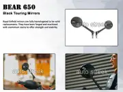 Fit For Royal Enfield Bear 650 TOURING MIRROR BLACK (for: Royal Enfield)