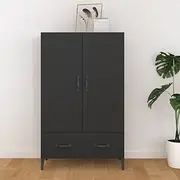 Highboard Black 70x31x115 cm Engineered Wood Dining Storage