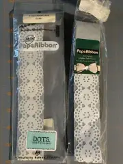 Creative Twist Paper Ribbon Queen Anne Lace White Junk Journal Crafting