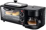 Multi-Function Electric Oven Oven Breakfast Machine Multifunctional Household Three in One Coffee Machine 9L Capacity 30 Minute Timer 100-230°C Temperature Control Commercial Kitchen
