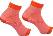 1 Pair Sports Ankle Support Toeless Compression Socks Plantar Sleeves Ankle Guard Compression Ankle Socks Men Running Ankle Brace Socks for Women Ankle Support Socks Nylon Orange