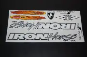 IRON Horse Manitou X- Vert Sticker White, Silver & Black.