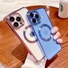 Slim Clear MagSafe Shockproof Case For Apple IPhone 16 15 14 Pro Max 13 12 11