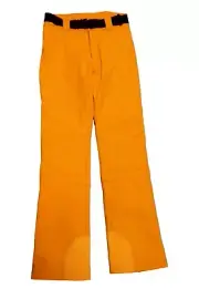 Bogner Fire + Ice ZULA Damen Ski Hose mit Gürtel Orange Schwarz Größe 36 S Neu