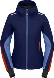 Spidi Hoodie Armor Light, textile jacket women , color: Dark Blue/Red/Light Blue , size: L
