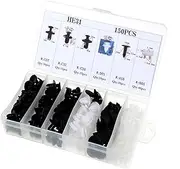 Daseeme Assorted Car Body Push Retainer Pin Rivet Fasteners Trim Moulding Clip Automotive Furniture Assembly Expansion Screws Kit