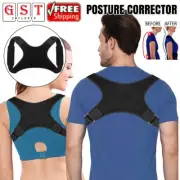 2xPosture Corrector Adjustable Back Shoulder Belt Support Body Brace Back Unisex
