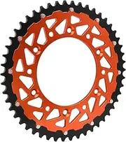 Motorcycle Rear Chain Sprocket 50T 52T Compatible with EXC SX XCW EXCF SXF 125 150 200 250 300 350 400 450 530 MXC LC4 SMC SMR 690 790(50T Orange)