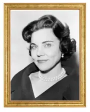 Ann Landers Photograph in a Aged Gold Frame