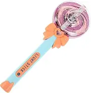 YARNOW Lollipop Glow Stick Music Wand for Lights Sounds for Birthday Parties Festivals Playtime Fun Fairy Wand Battery Not Included