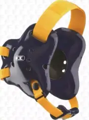 Cliff Keen Adult The Fusion Wrestling Headgear, Ear Guards EF66- Blue/Yellow
