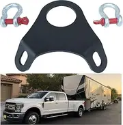 5th Wheel Ultimate Connection Safety Chains Plate with 1/2in Shackles