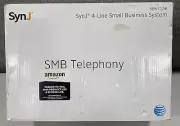 AT&T SynJ SB67148 Black SMB Telephony Digital 4 Line Cordless Deskset Telephone