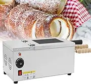 Commercial Chimney Cake Oven,1500W Electric Chimney Bread Roll Grill Maker with 2 Baking Rollers,Ice Cream Cone Grill Maker,for Restaurant, Home Kitchen, Snack Bar