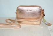 NWT $195 TED BAKER "Darwina" Tassel Camera Bag Crossbody Bronze Rose Gold