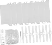 RORPOIR Vertical Blind Bottom Link Chain Parts Louver Accessories 10 Panels 4 Clips 1 Hook for Window Treatments