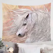 Primavera Gorgeous White Horse Tapestry