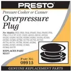 Presto Rubber Pressure Cooker/Canner Over Pressure Plug (Pack of 2)