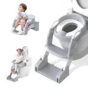 Anti-Slip Pad Potty Training Seat Foldable Step Stool for Kids Boys Girls