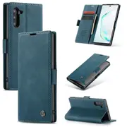 CaseMe Samsung Galaxy Note 10 Classic Folio Leather Case Cover Note10 [Teal Green]