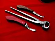 TOP 13" CHROME Horse Hoof Nipper, Hand Crafted, Stainless Steel, Farrier + MORE