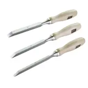 Professional Woodworking Cabinetmakers Mortise Chisel set Chrome-Vanadium Ste...