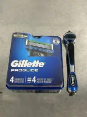 Gillette Proglide Chill Razor Blade Refill 4 Count Cartridges + Razor Stick