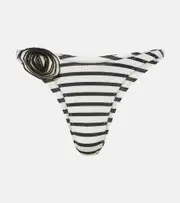 [Same] Same Rose 90s striped bikini bottoms AU 12 white