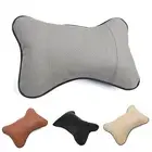 1pcs Car Seat Headrest Pad Memory Foam PU Leather Head Neck Rest Cushion Pillow