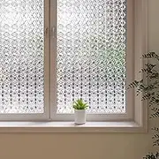 Window Privacy Film, Diamonds Window Clings, Decorative Window Vinyl, Stained Glass Window Decals, Static Cling Window Sticker Non-Adhesive (23.6" x 78.7" (60 x 200 cm))