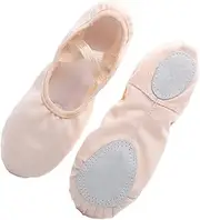 [TINEASUR] 1 Pair Dancing Shoes Practice Dance Slippers for Pilates Toe Socks Canvas Ballet Sport Shoes Slippers for Woman Heelless Ballet Shoes for Women Sneakers Foot Yoga Mittens Pink