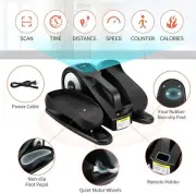 Under Desk Elliptical Machine - Adjustable Speeds, Quiet, Portable, with Remote