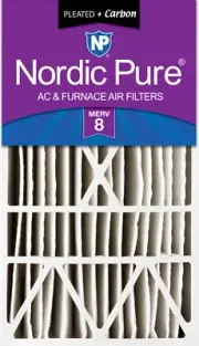 16x28x6 Aprilaire Space-Gard 2400 Replacement Air Filter MERV 8 + Carbon 1 Pack