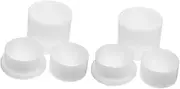 COHEALI 2 Sets Bath Salt Ball Mold Ice Cube Moulds Balls Soap Molds Shape Molds Shower Steamers Baking Soda Bulk Molds Jelly Ice Cube DIY Soap Making Kit Ice Ball Maker Tub White