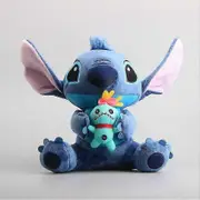 Disney Lilo & Stitch Plush Toy Stitch Holding Scrump Soft Stuffed Doll Xmas Gift