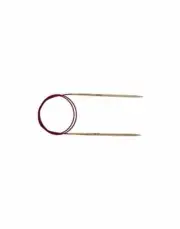 KnitPro 80 cm x 8 mm Basix Fixed Circular Needles, Birch